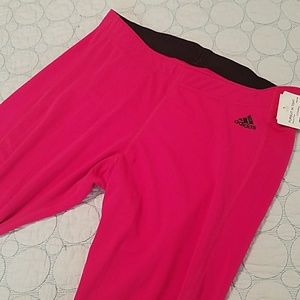 Adidas hot pink pursuit tight